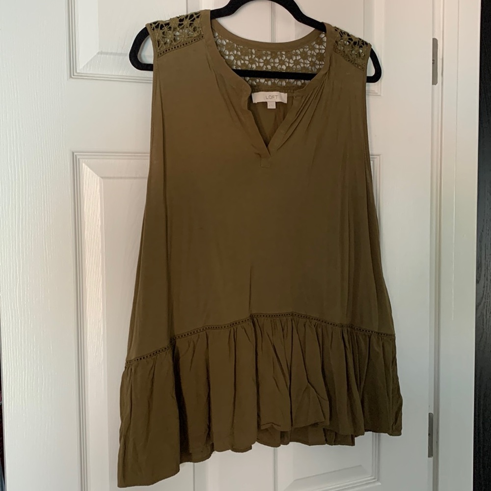 Loft Crochet Trim Top